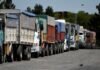 En lo que va de la campaña, el ingreso de camiones con trigo al Gran Rosario cayó un 80% transporte de cargas